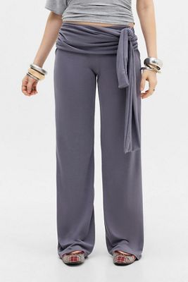 Silence + Noise Side Tie Cupro Trousers