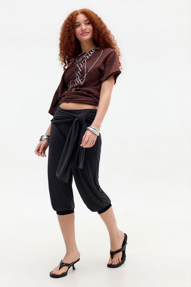 Silence + Noise Cupro Pantaloon Capri-Hose #1