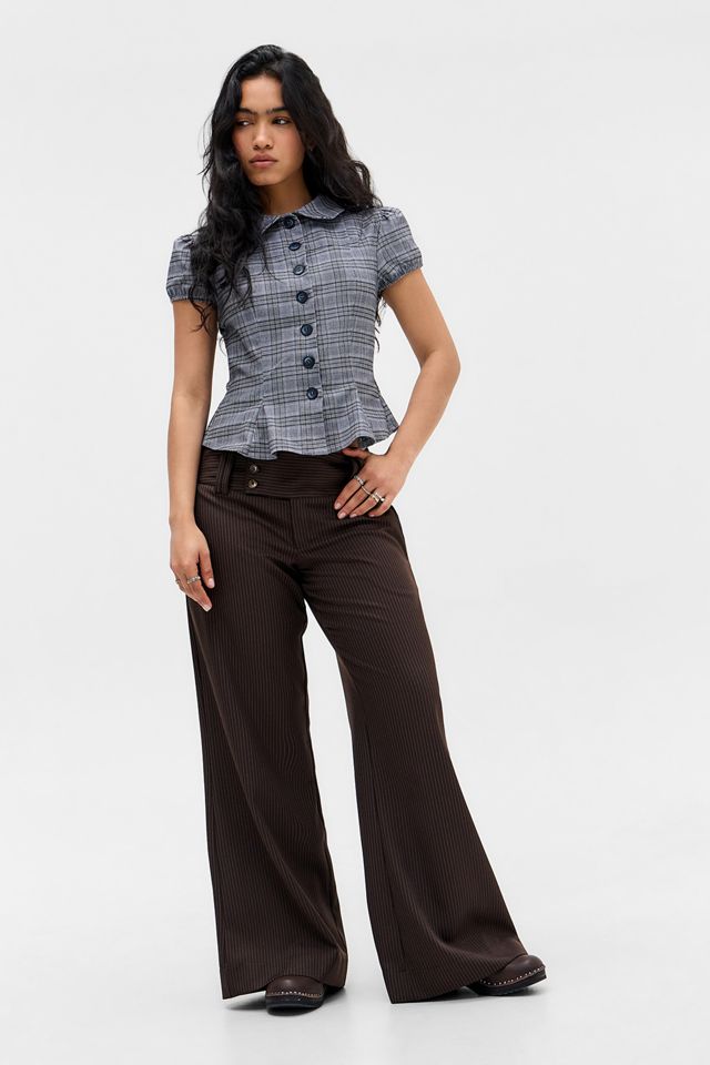 Pantalones Acampanados de Tiro Bajo UO Charlie #1