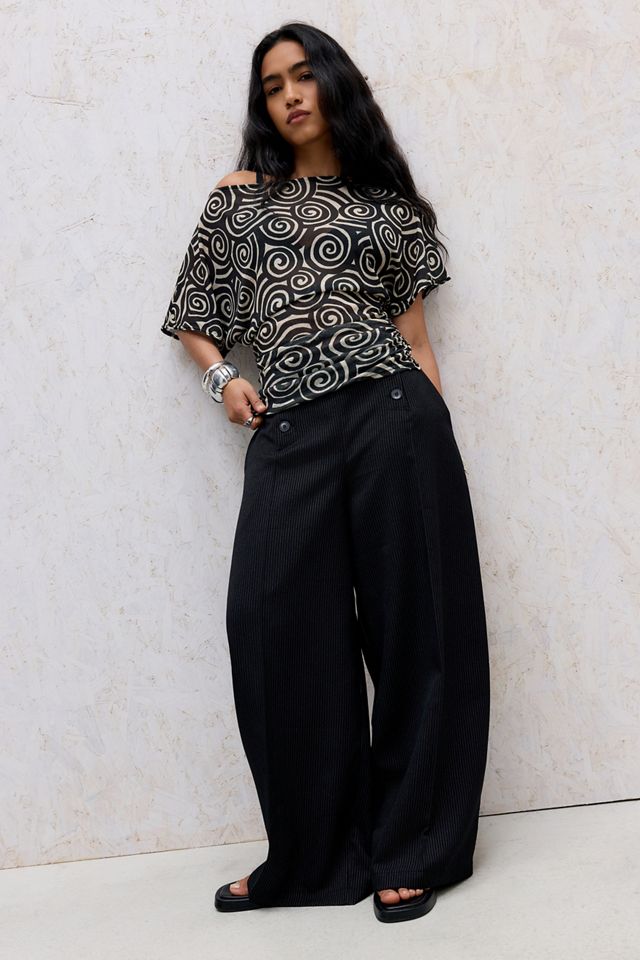 Pantaloni UO con Bottoni Stile Marinaio #1