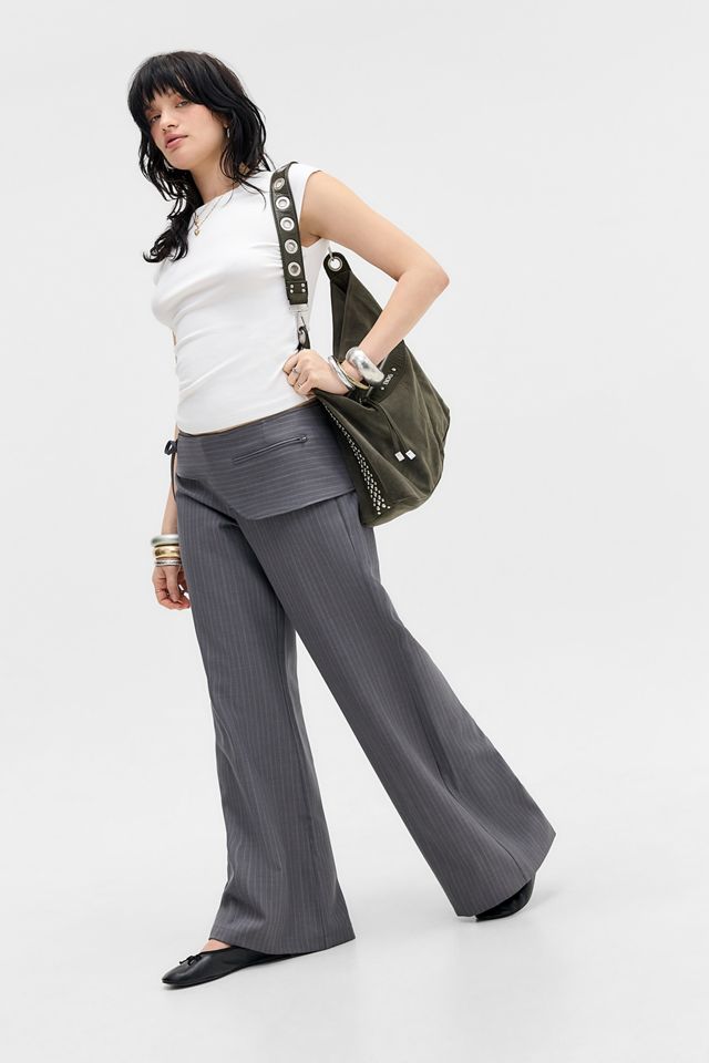 Pantaloni UO Tally con Cintura a Vita Bassa #1