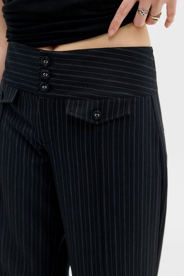Pantaloni UO Hannah a Vita Bassa a Righe #2