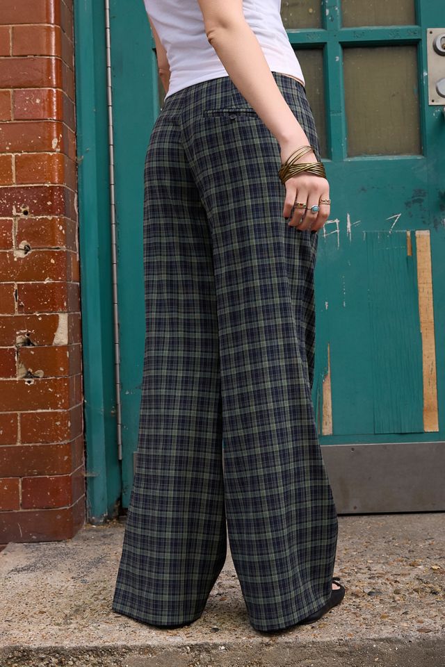 Pantaloni a Quadri UO Tally a Vita Bassa #3