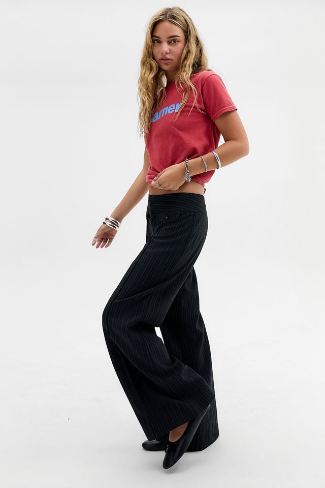 Pantalones UO Hannah de Tiro Bajo #1