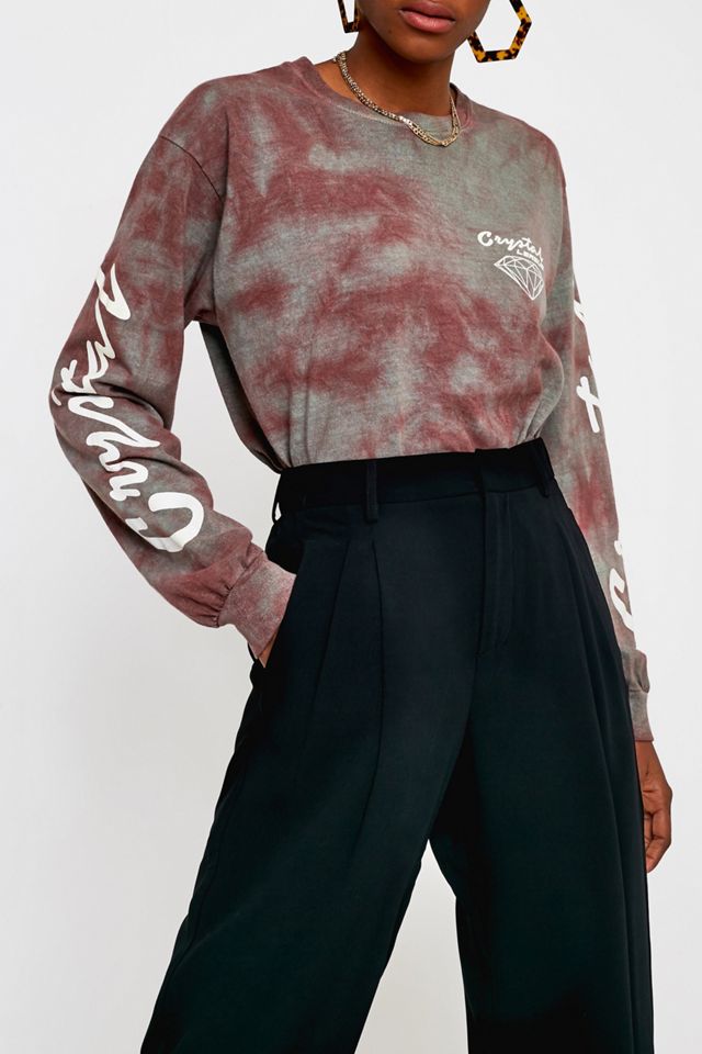 UO Black High Waist Pleated Trousers #1