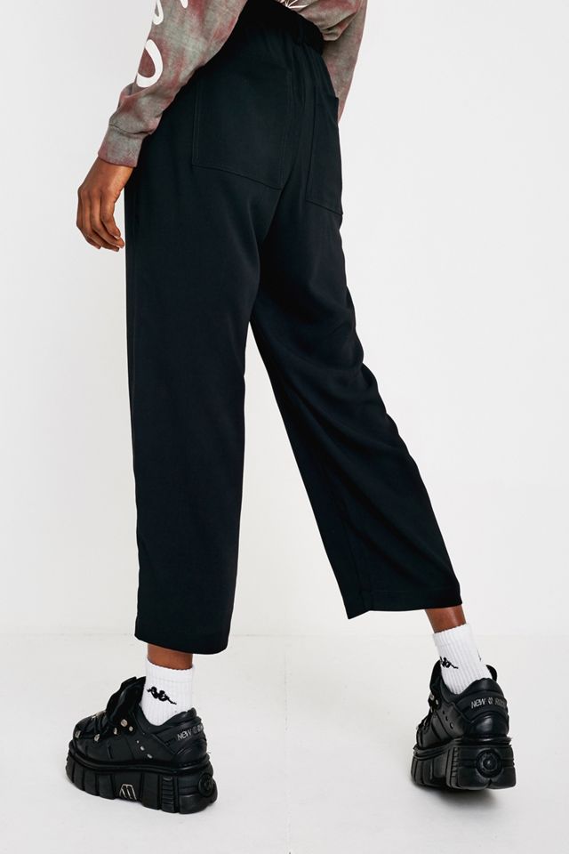 UO Black High Waist Pleated Trousers #2