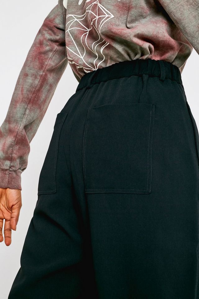 UO Black High Waist Pleated Trousers #3