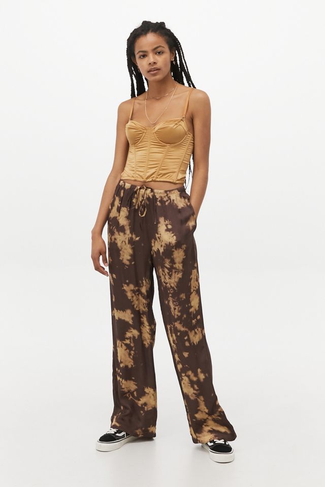 Pantalones UO Satin Tie-Dye