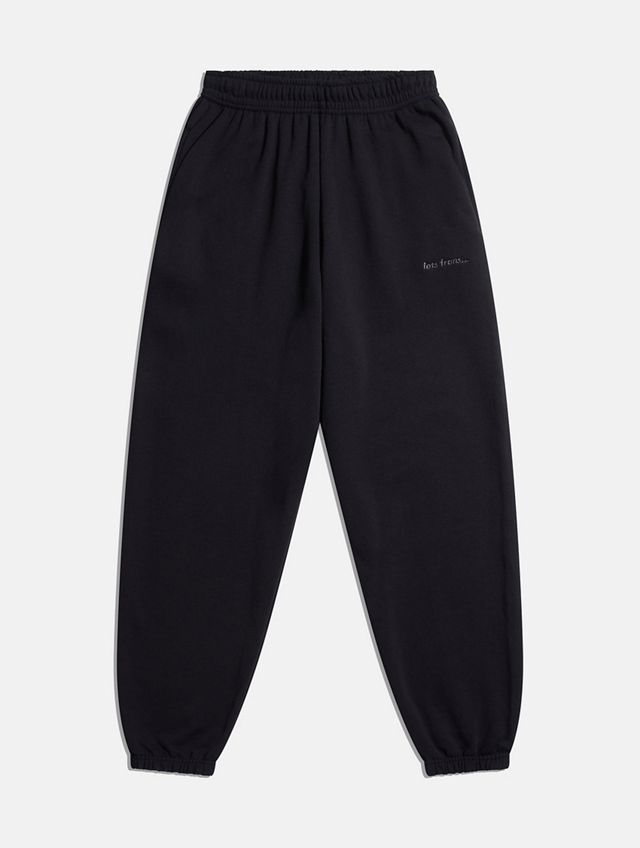 iets frans... Black Cuffed Joggers #4