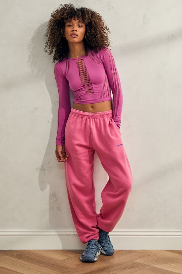 iets frans... Pink Cuffed Joggers #1