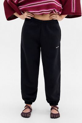 iets frans... Schwarze Jogginghose mit Bündchen