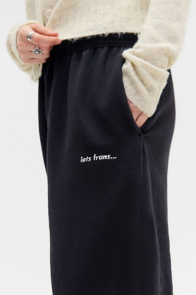 iets frans... Schwarze Jogginghose mit Bündchen #2