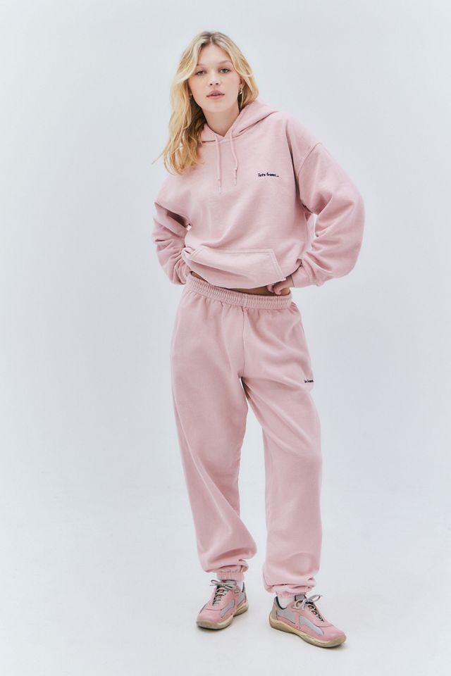 iets frans... Pink Cuffed Joggers #1
