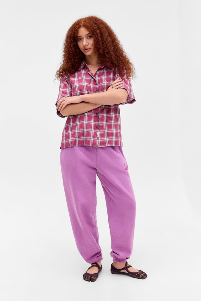 iets frans... Fuchsia Jogginghose mit Bündchen #1
