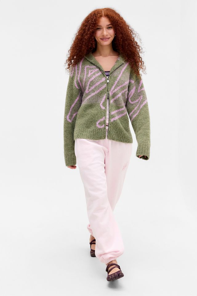 Pantalon de jogging à revers rose pâle iets frans... #1