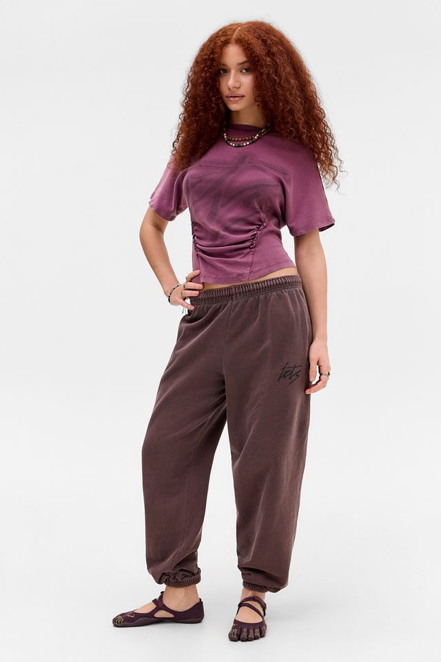 iets frans... Jogginghose mit Bündchen Coffee #1