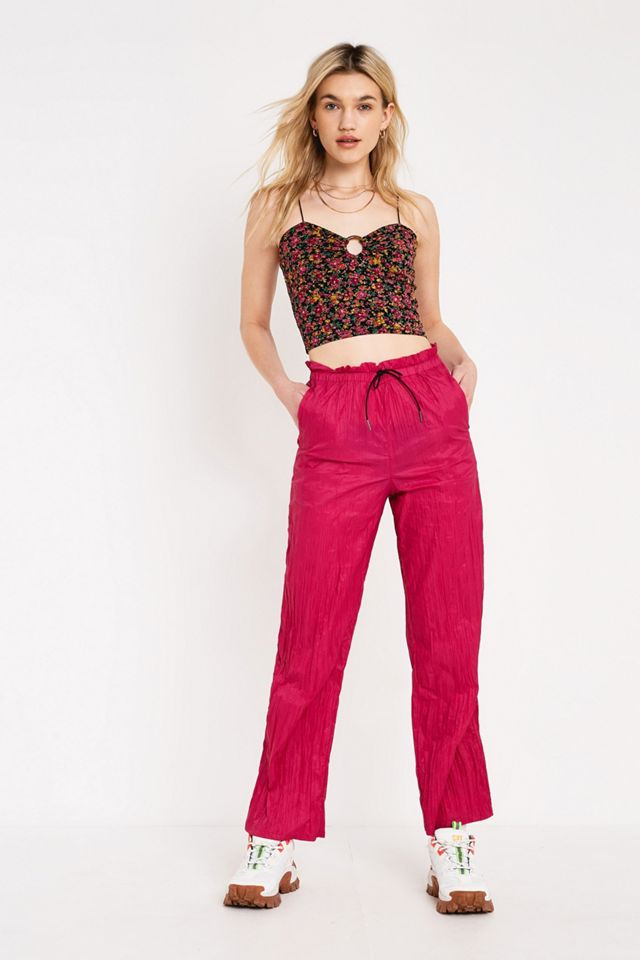 Urban Outfitters – Nylonhose in Knitteroptik in Rosa #1
