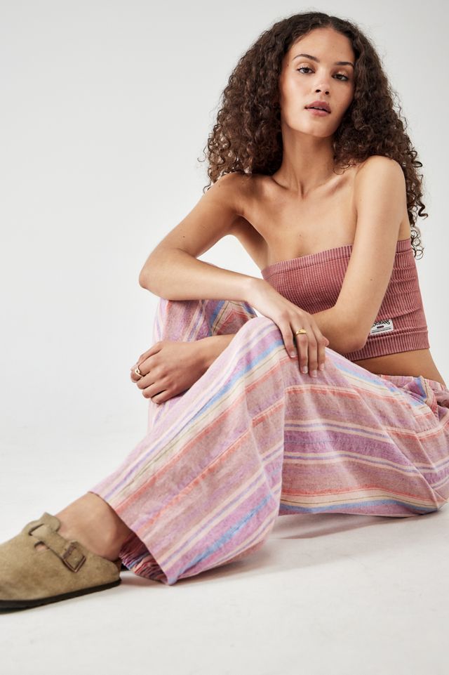 BDG Cody Striped Linen Cocoon Cargo Pants #1