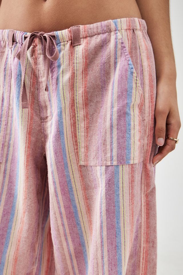 BDG Cody Striped Linen Cocoon Cargo Pants #4
