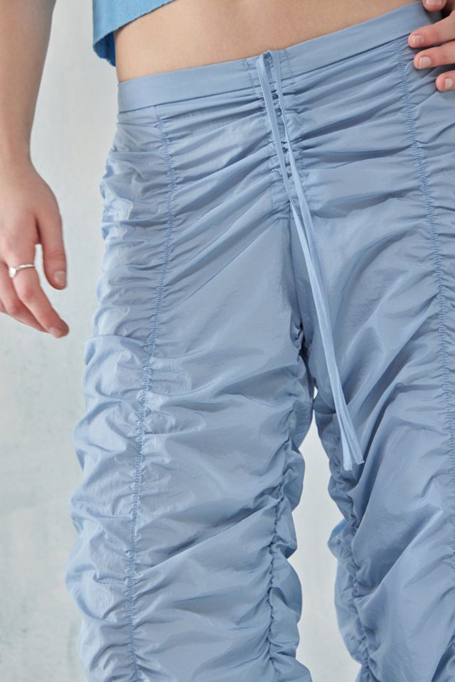 UO Blue Layla Ruched Trousers #3
