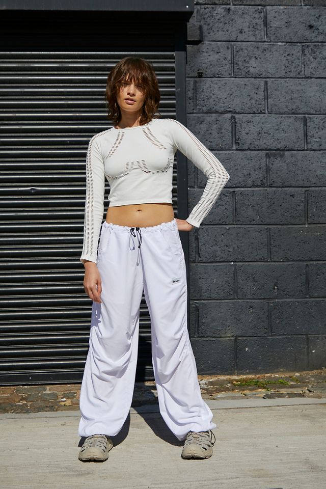 iets frans... White Woven Balloon Pants  #3