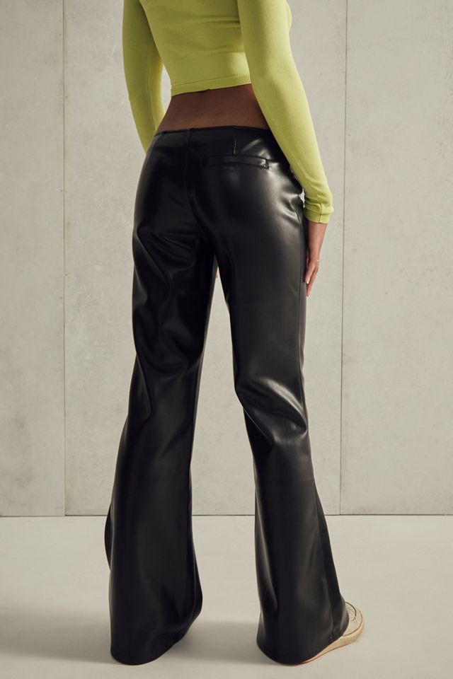 UO Low-Rise PU Flare Pants  #2