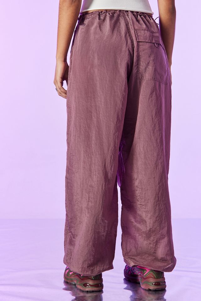 iets frans... Pantalon baggy tech rose brillant #3