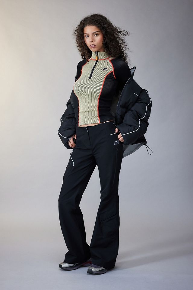 iets frans... Black Ski-Tech Flare Pants  #1