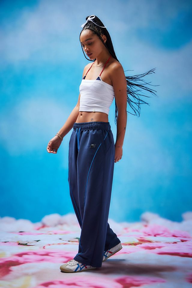 iets frans... Navy Twisted Seam Track Pants  #2