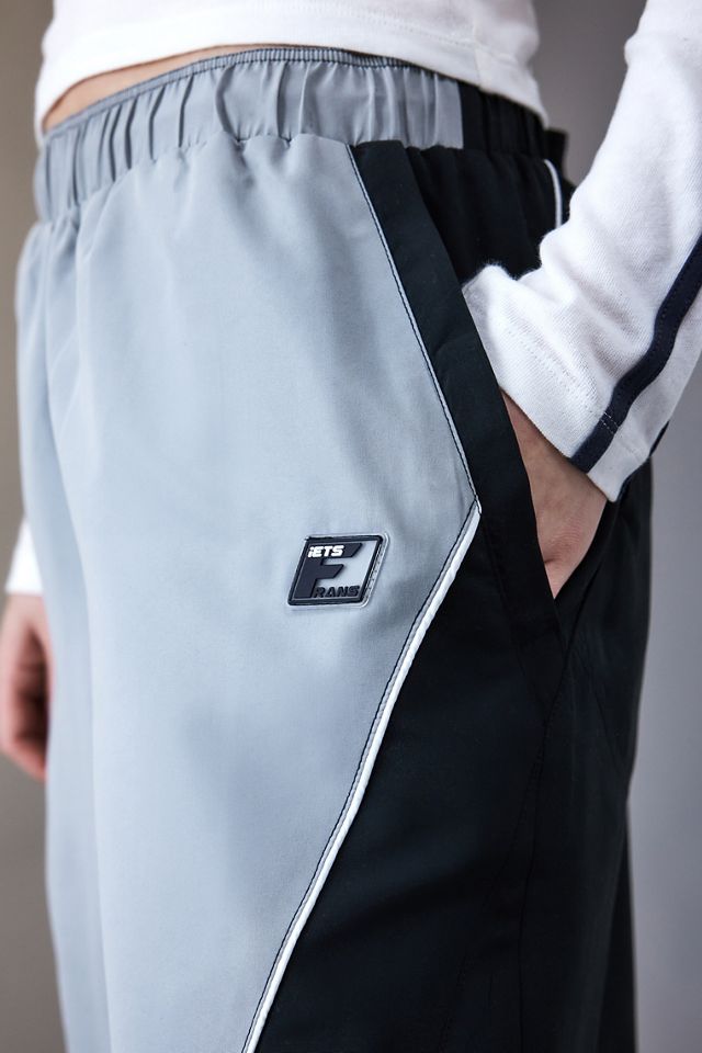 iets frans... Twist Seam Colour-Block Track Pants  #3