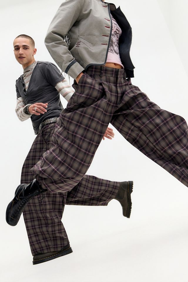 Pantalon cocon à carreaux UO Noa #5