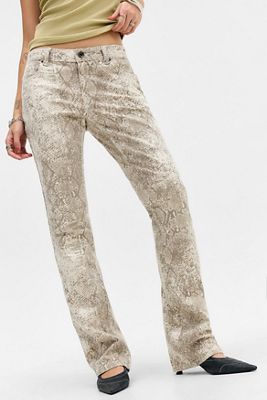 Jeans BDG Kimmy à imprimé serpent taille ultra basse