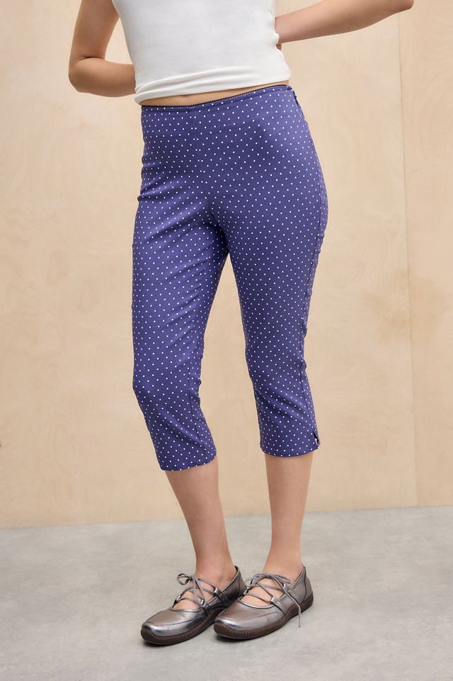 Pantalones Capri de Lunares Ellie Kimchi Blue #1