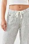 BDG White Pinstripe Five-Pocket Linen Pants
