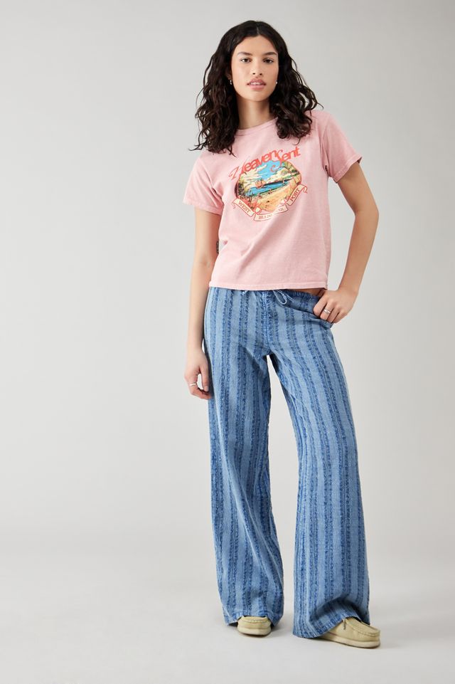 BDG Hazel Striped Linen Trousers #1