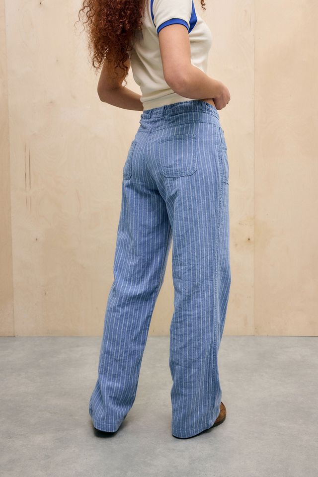 Pantalones BDG de Mezcla de Lino de 5 Bolsillos a Rayas #3