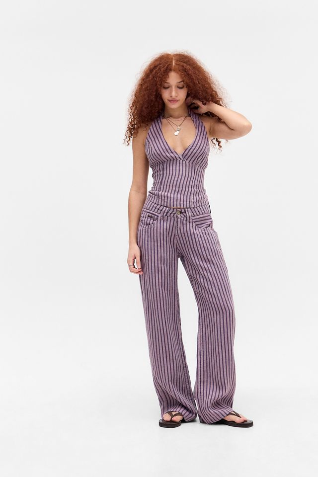BDG Kayla Stripe Linen Trousers #1