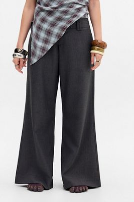Pantalones Acampanados Holgados Grises UO Charli