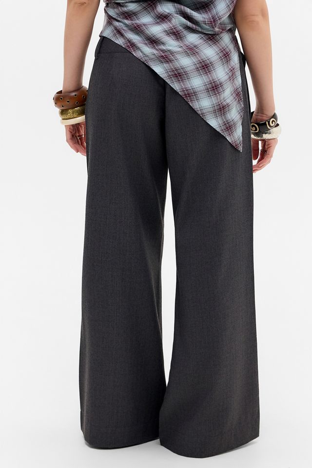 Pantaloni Svasati Larghi Grigi UO Charli #3
