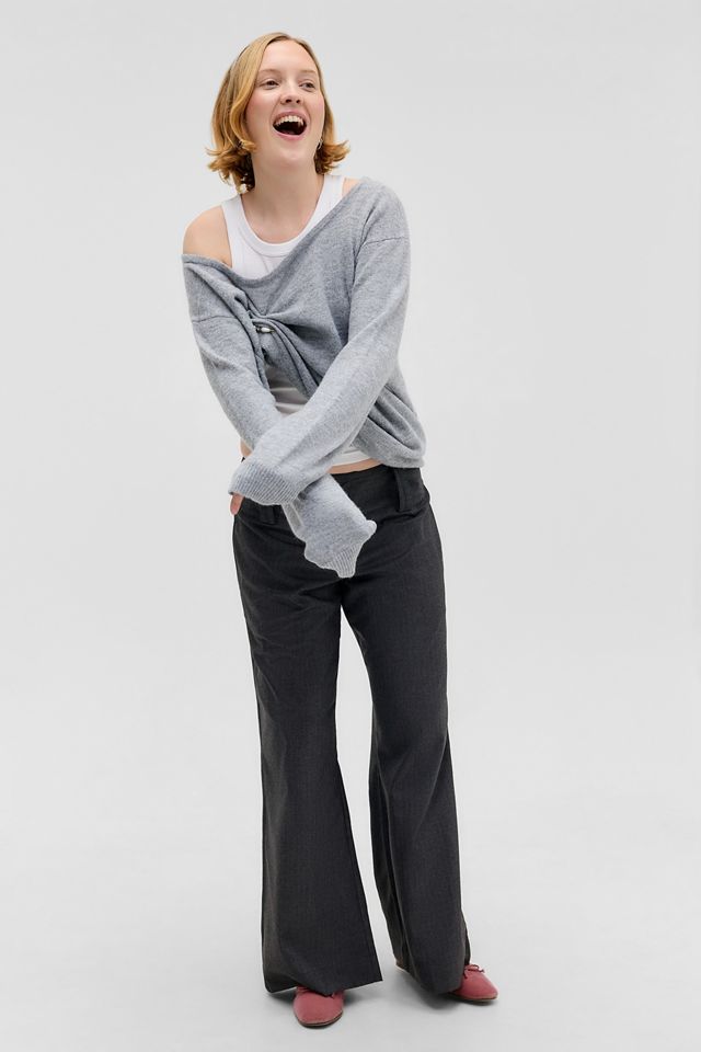 Pantaloni Svasati Larghi Grigi UO Charli #4