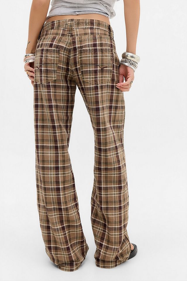 Pantaloni in Lino a Quadri Misti Kayla BDG #2