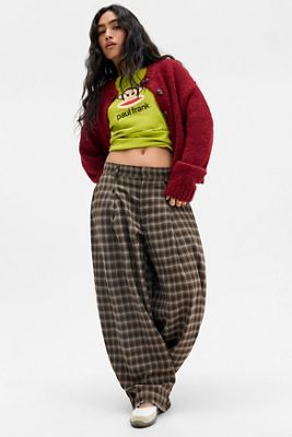 UO Check Noa Cocoon Trousers