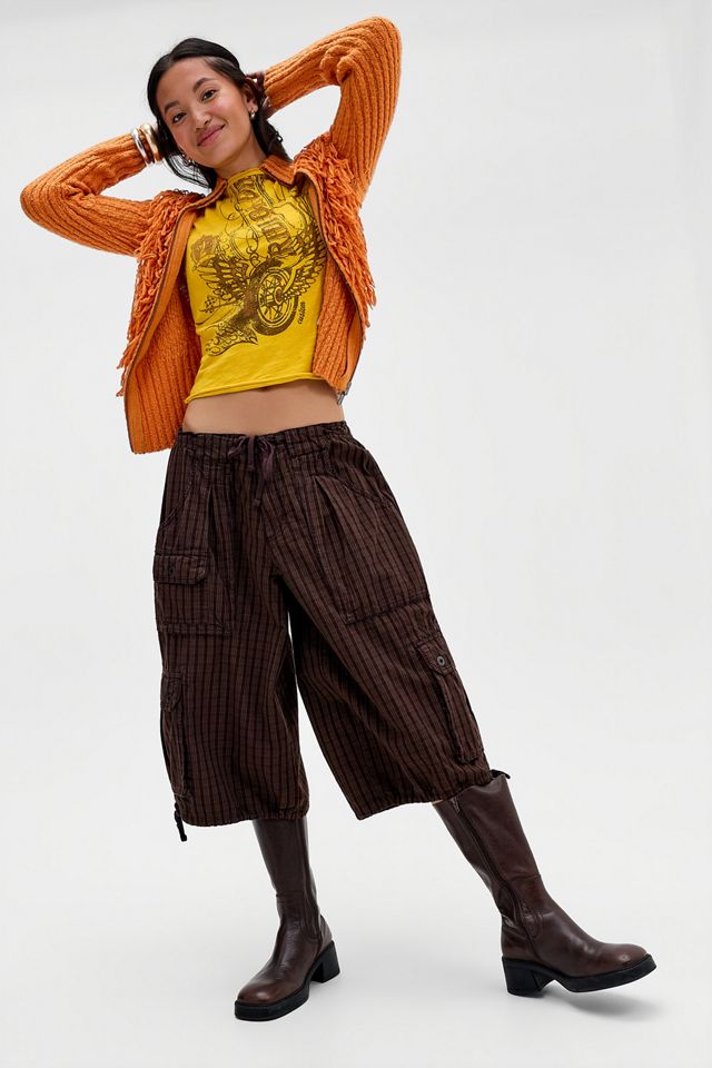Pantaloni Cargo Corti a Quadri Diego BDG #1