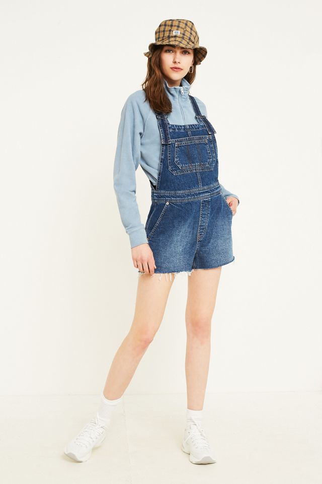 Cheap Monday – Kurze Vintage-Latzhose in mittlerer Waschung #2