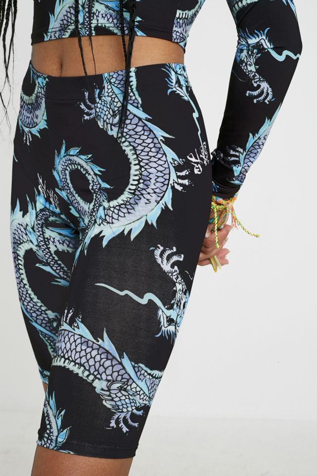 UO Dragon Motif Cycling Shorts #1