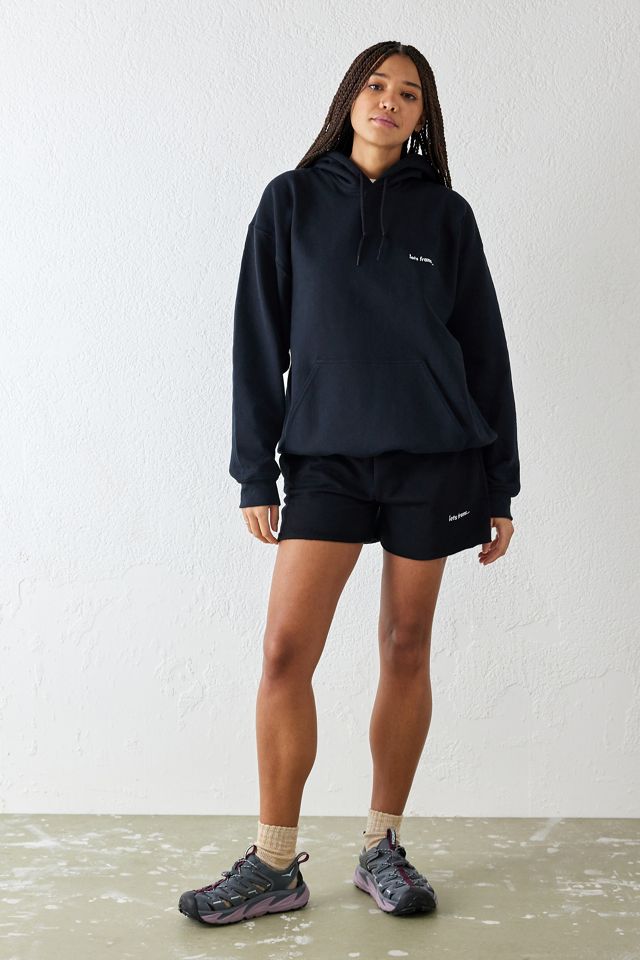 iets frans... Black Cut-Off Jogger Shorts #2
