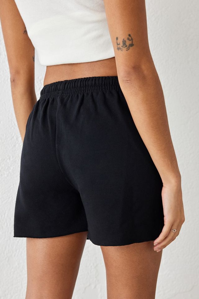 iets frans... Black Cut-Off Jogger Shorts #3