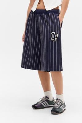 iets frans. Harri Longline Varsity Shorts - Blue S at Urban Outfitters