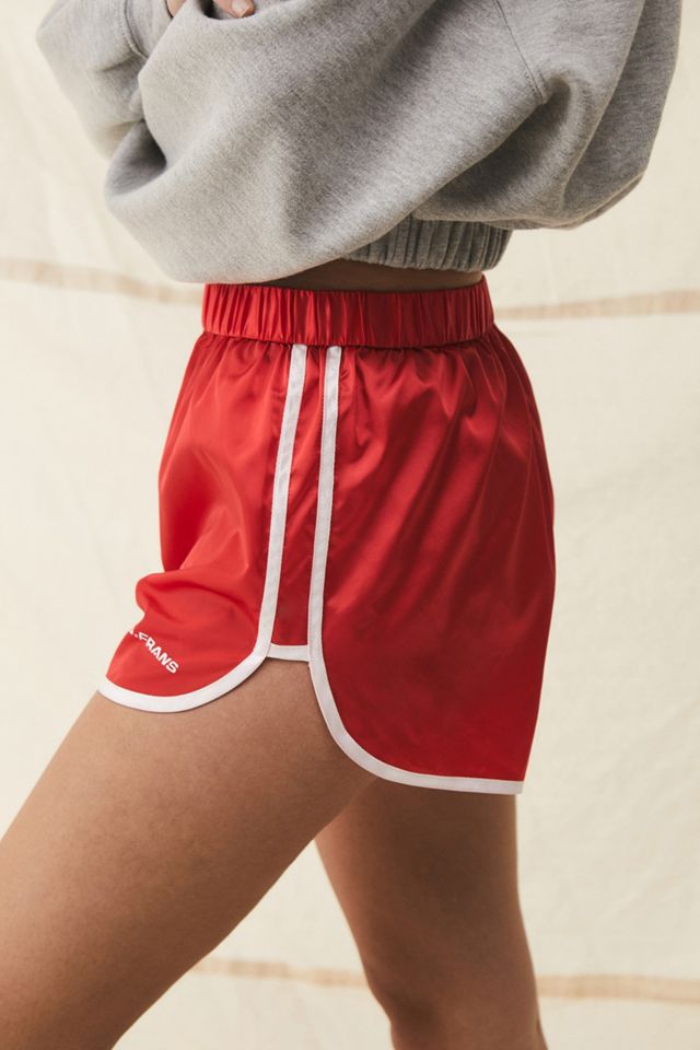 iets frans... - Short de course en satin rouge #1