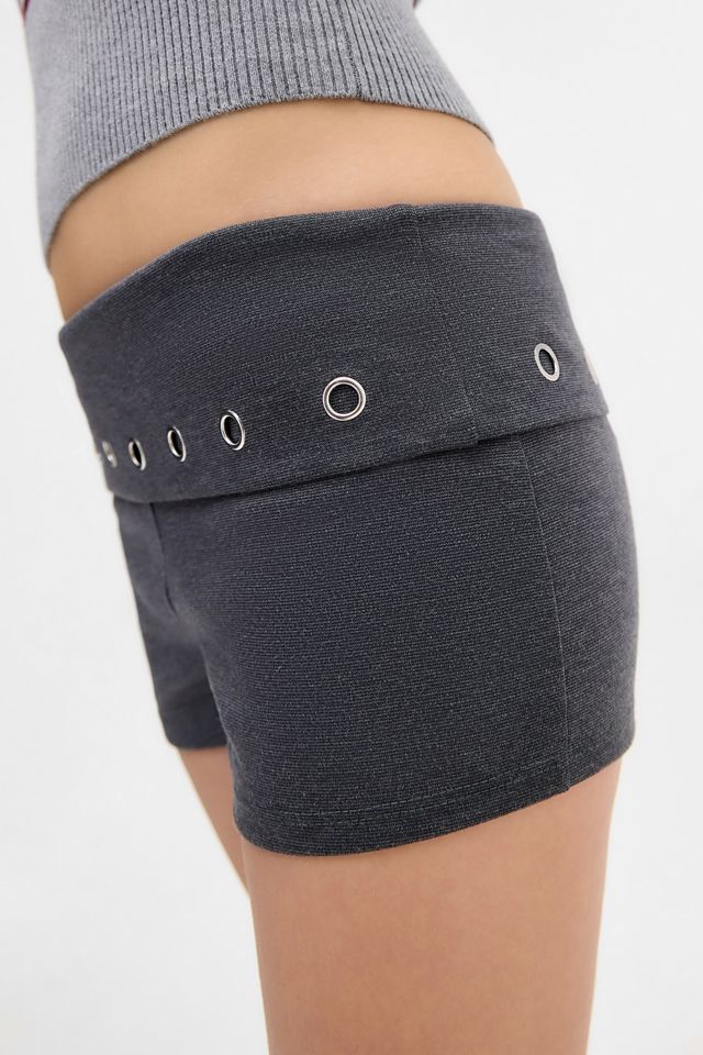 Silence + Noise Eyelet Faye Foldover Shorts #3